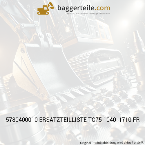 5780400010 ERSATZTEILLISTE TC75 1040-1710 FR