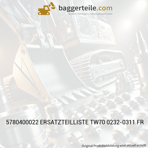 5780400022 ERSATZTEILLISTE TW70 0232-0311 FR