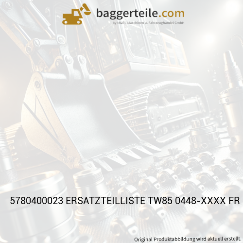 5780400023 ERSATZTEILLISTE TW85 0448-XXXX FR