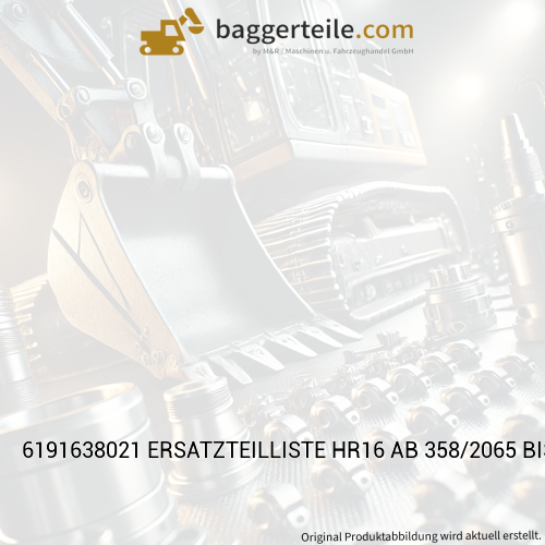 6191638021 ERSATZTEILLISTE HR16 AB 358/2065 BIS 4035