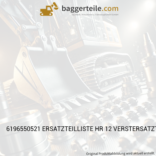 6196550521 ERSATZTEILLISTE HR 12 VERSTERSATZTEILLISTELBETRIEB