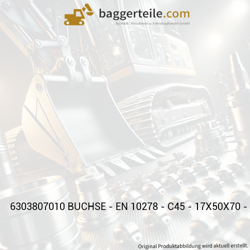 6303807010 BUCHSE - EN 10278 - C45 - 17X50X70 - VERZINKT