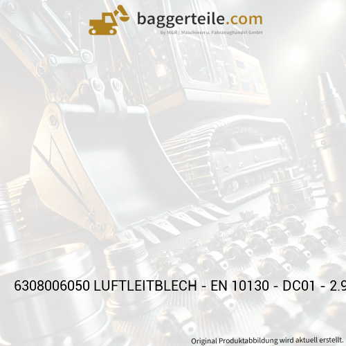 6308006050 LUFTLEITBLECH - EN 10130 - DC01 - 2.99X268.5X358.1