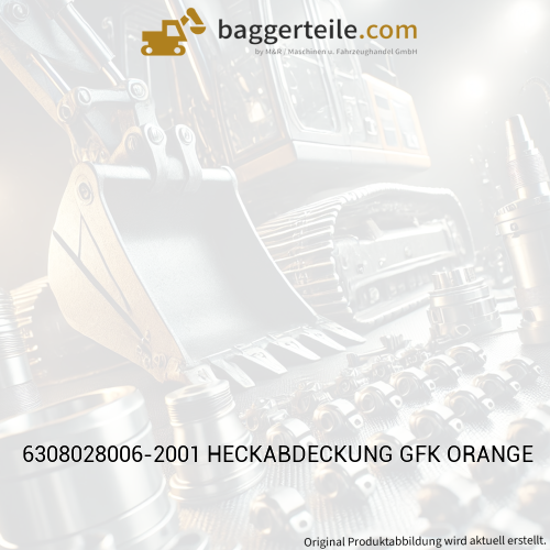 6308028006-2001 HECKABDECKUNG GFK ORANGE