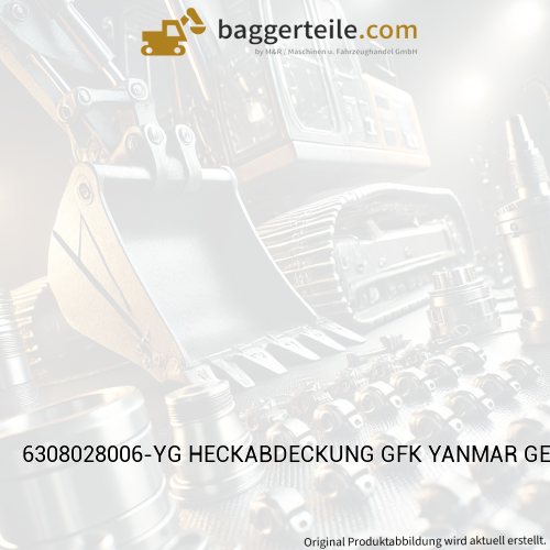 6308028006-YG HECKABDECKUNG GFK YANMAR GELB