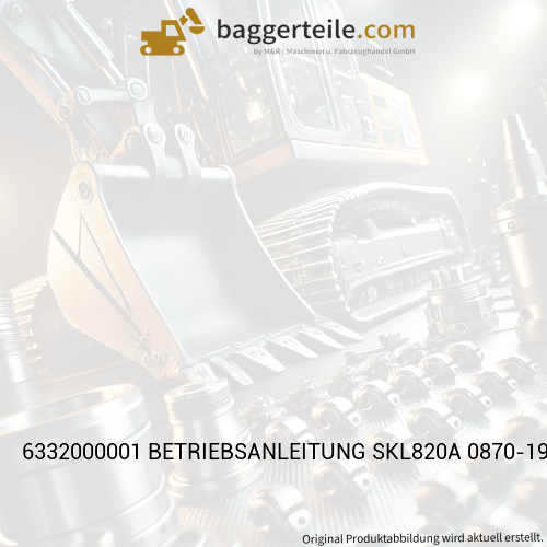 6332000001 BETRIEBSANLEITUNG SKL820A 0870-1952 DE