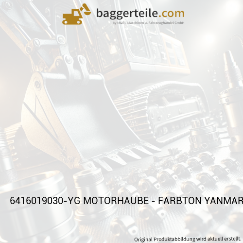 6416019030-YG MOTORHAUBE - FARBTON YANMAR-GELB