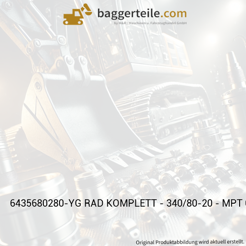 6435680280-YG RAD KOMPLETT - 340/80-20 - MPT 04 - GELB