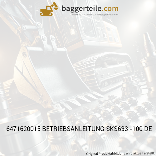 6471620015 BETRIEBSANLEITUNG SKS633 -100 DE