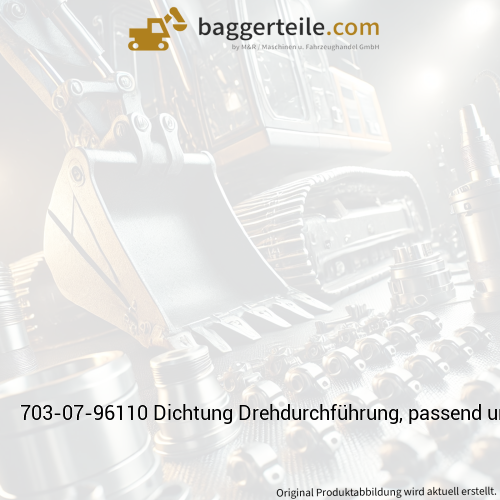703-07-96110 Dichtung Drehdurchführung, passend unter anderen für Komatsu PC30-6F, 7030796110
