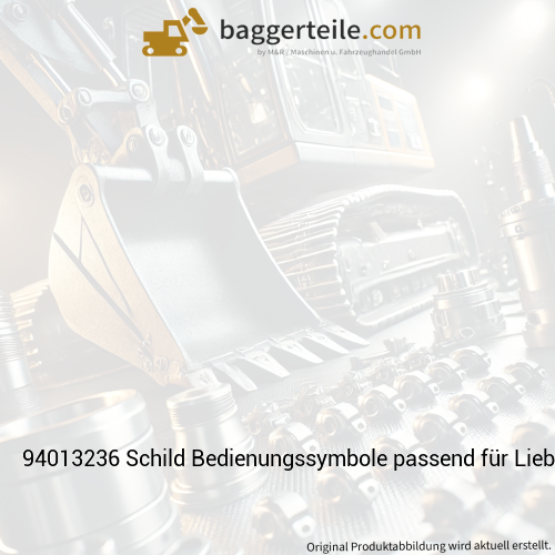 94013236 Schild Bedienungssymbole passend für Liebherr