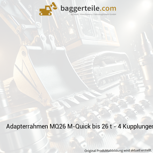 Adapterrahmen MQ26 M-Quick bis 26 t - 4 Kupplungen, einstöckig