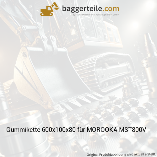 Gummikette 600x100x80 für MOROOKA MST800V