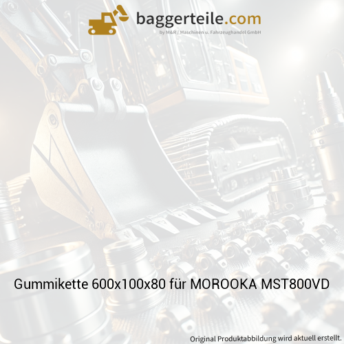Gummikette 600x100x80 für MOROOKA MST800VD