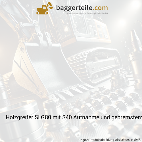 Holzgreifer SLG80 mit S40 Aufnahme und gebremstem Pendel