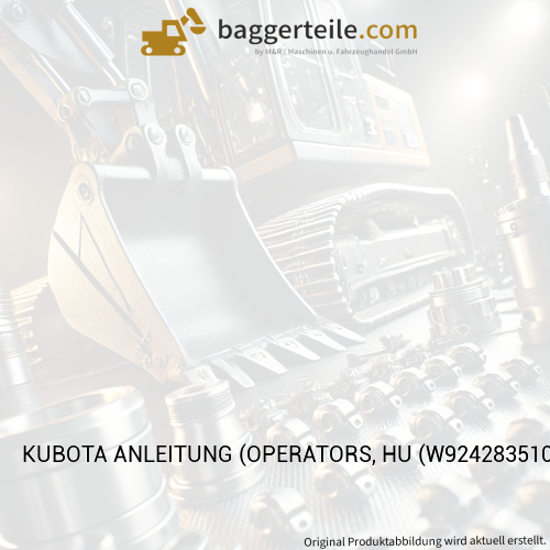 KUBOTA ANLEITUNG (OPERATORS, HU (W924283510)
