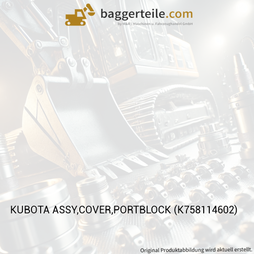 KUBOTA ASSY,COVER,PORTBLOCK (K758114602)