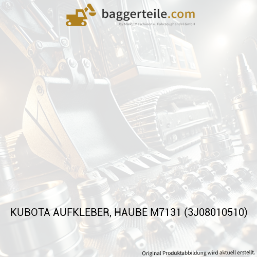 KUBOTA AUFKLEBER, HAUBE M7131 (3J08010510)