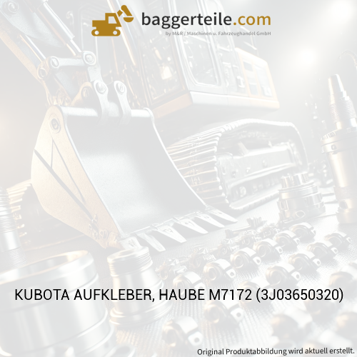 KUBOTA AUFKLEBER, HAUBE M7172 (3J03650320)