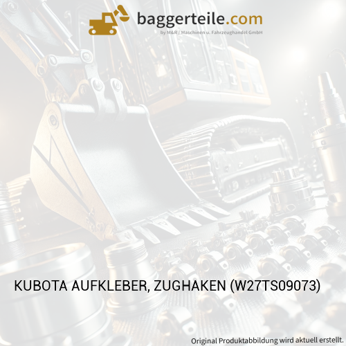 KUBOTA AUFKLEBER, ZUGHAKEN (W27TS09073)