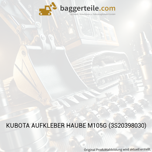 KUBOTA AUFKLEBER HAUBE M105G (3S20398030)