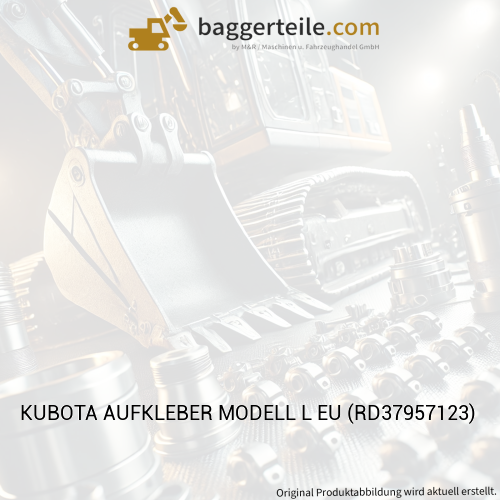 KUBOTA AUFKLEBER MODELL L EU (RD37957123)