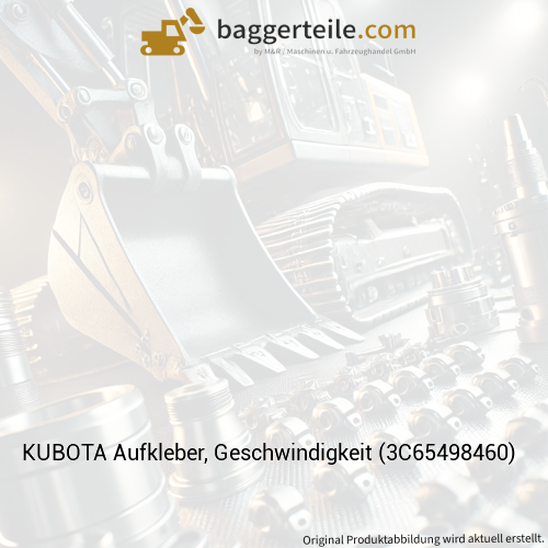 KUBOTA Aufkleber, Geschwindigkeit (3C65498460)