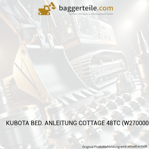 KUBOTA BED. ANLEITUNG COTTAGE 48TC (W270000634)