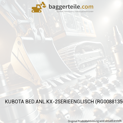 KUBOTA BED.ANL.KX-2SERIEENGLISCH (RG00881350)