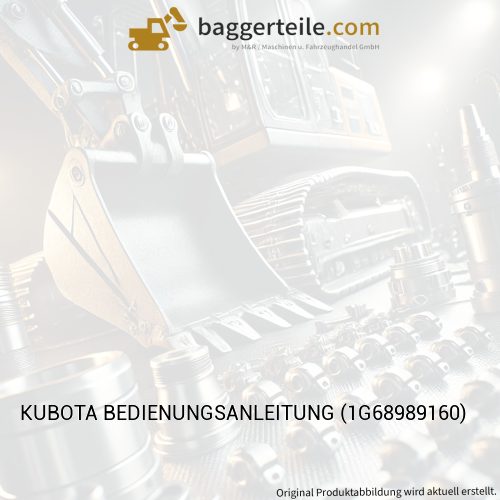 KUBOTA BEDIENUNGSANLEITUNG (1G68989160)