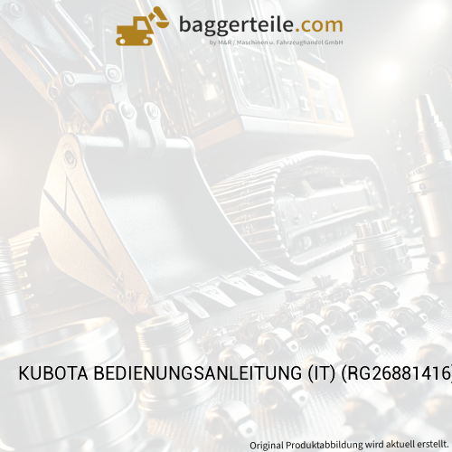 KUBOTA BEDIENUNGSANLEITUNG (IT) (RG26881416)