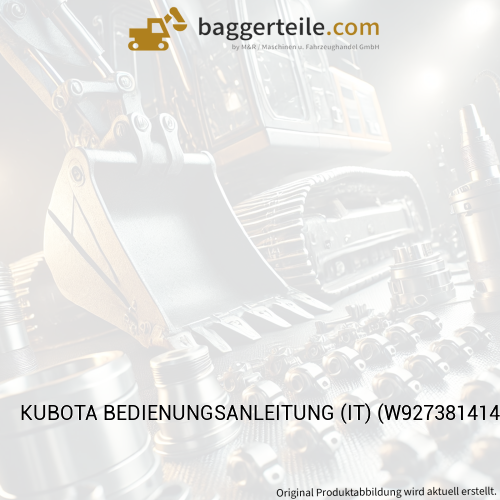 KUBOTA BEDIENUNGSANLEITUNG (IT) (W927381414)