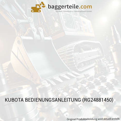 KUBOTA BEDIENUNGSANLEITUNG (RG24881450)