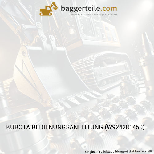 KUBOTA BEDIENUNGSANLEITUNG (W924281450)