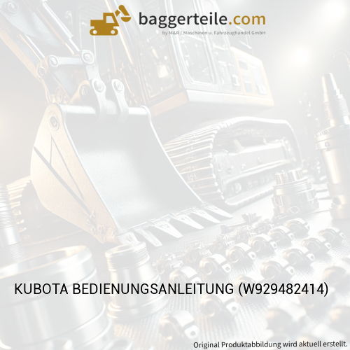 KUBOTA BEDIENUNGSANLEITUNG (W929482414)