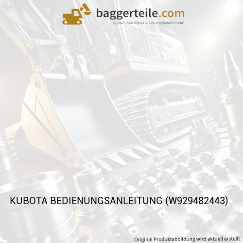 KUBOTA BEDIENUNGSANLEITUNG (W929482443)
