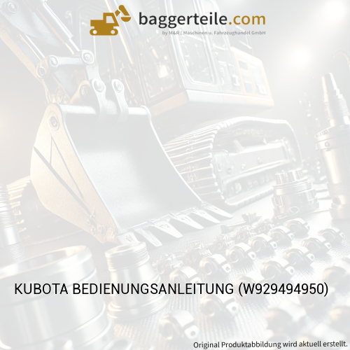 KUBOTA BEDIENUNGSANLEITUNG (W929494950)