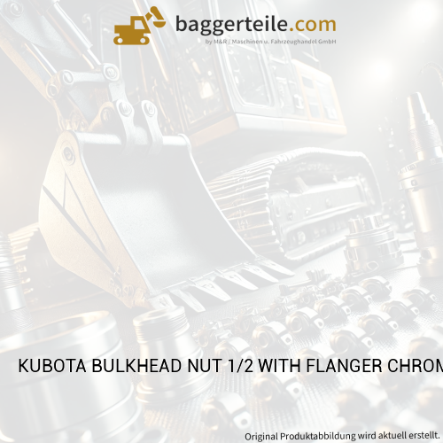KUBOTA BULKHEAD NUT 1/2 WITH FLANGER CHROMED (W21TFD0345)