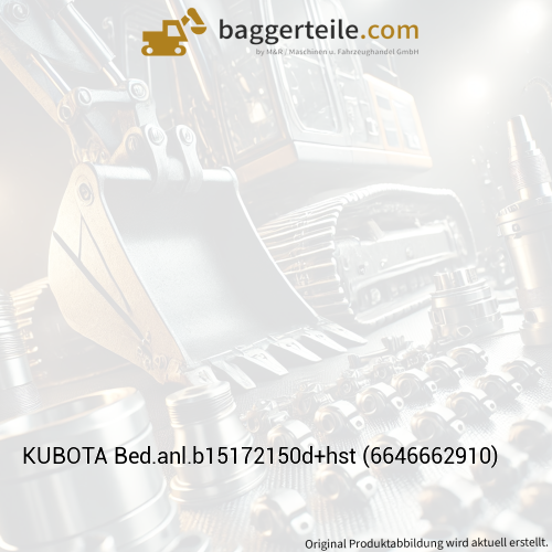 KUBOTA Bed.anl.b15172150d+hst (6646662910)