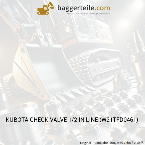 KUBOTA CHECK VALVE 1/2 IN LINE (W21TFD0461)