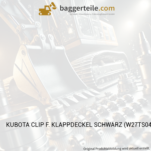 KUBOTA CLIP F. KLAPPDECKEL SCHWARZ (W27TS04645)