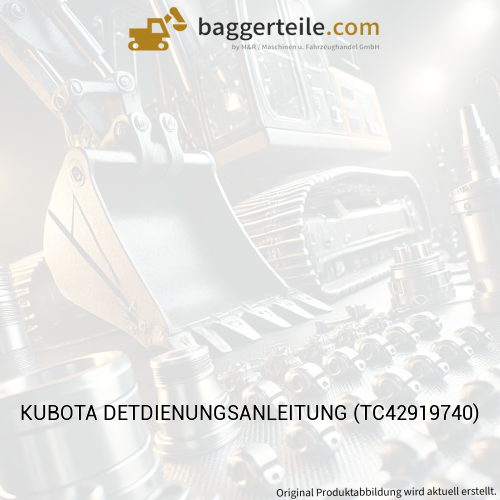 KUBOTA DETDIENUNGSANLEITUNG (TC42919740)
