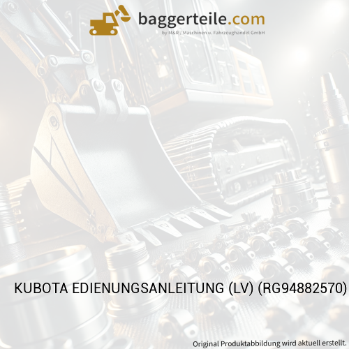 KUBOTA EDIENUNGSANLEITUNG (LV) (RG94882570)