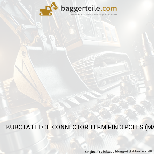 KUBOTA ELECT. CONNECTOR TERM PIN 3 POLES (MALE) (W21TFD0114)