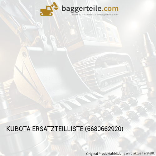KUBOTA ERSATZTEILLISTE (6680662920)