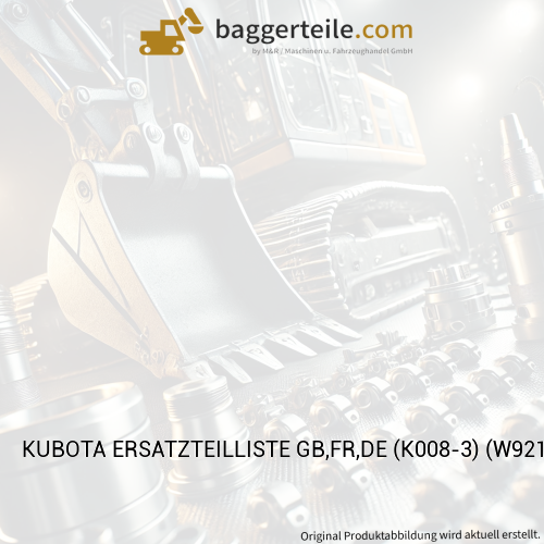 KUBOTA ERSATZTEILLISTE GB,FR,DE (K008-3) (W921281280)