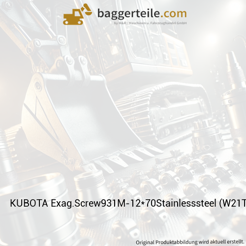 KUBOTA Exag.Screw931M-12*70Stainlesssteel (W21TFD0872)