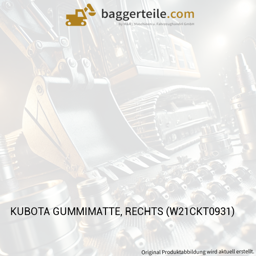 KUBOTA GUMMIMATTE, RECHTS (W21CKT0931)