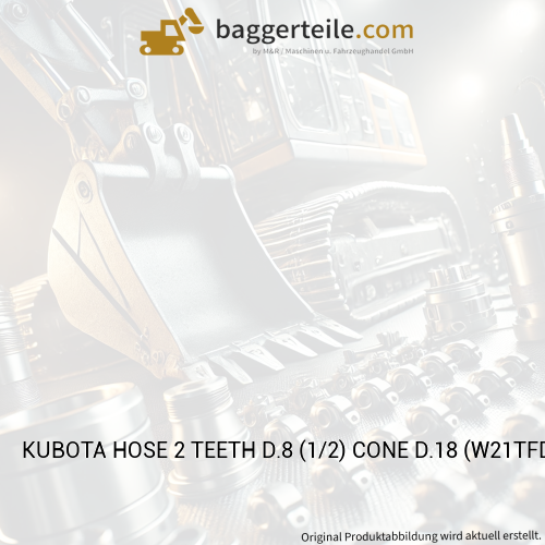 KUBOTA HOSE 2 TEETH D.8 (1/2) CONE D.18 (W21TFD1148)