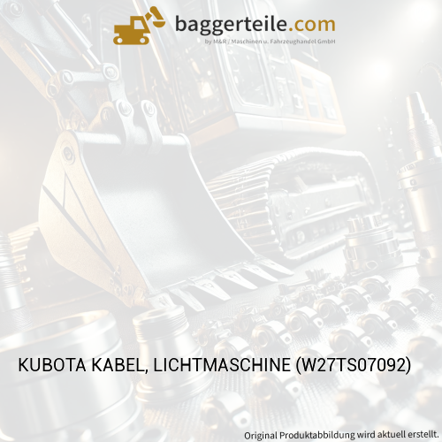 KUBOTA KABEL, LICHTMASCHINE (W27TS07092)